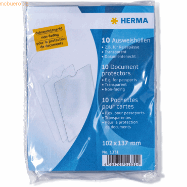 HERMA Ausweishüllen 102x137mm für Reisepässe von Herma