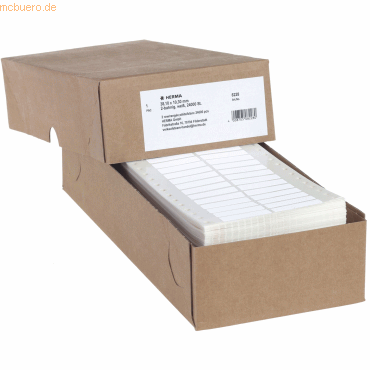 HERMA Computeretiketten endlos 38,1x10,3mm 2-bahnig VE=24000 Stück von Herma