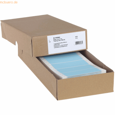 HERMA Computeretiketten endlos 88,9x35,7mm blau 1-bahnig VE=2000 Stück HERMA Computeretiketten endlos 88,9x35,7mm blau 1-bahnig VE=2000 Stück von Herma