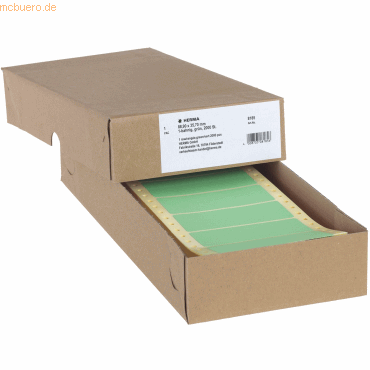 HERMA Computeretiketten endlos 88,9x35,7mm grün 1-bahnig VE=2000 Stück HERMA Computeretiketten endlos 88,9x35,7mm grün 1-bahnig VE=2000 Stück von Herma