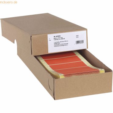 HERMA Computeretiketten endlos 88,9x35,7mm rot 1-bahnig VE=2000 Stück HERMA Computeretiketten endlos 88,9x35,7mm rot 1-bahnig VE=2000 Stück von Herma