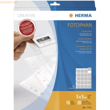 HERMA Diahüllen für Kleinbild-Dias 5x5cm klar VE=10 Stück HERMA Diahüllen für Kleinbild-Dias 5x5cm klar VE=10 Stück von Herma