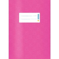 HERMA Heftumschlag mit Baststruktur pink Kunststoff DIN A5 von Herma