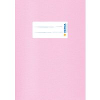 HERMA Heftumschlag mit Baststruktur rosa Kunststoff DIN A5 von Herma