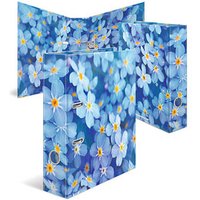 HERMA Herma Ordner Blue Flowers Motivordner 7,0 cm DIN A4 von Herma