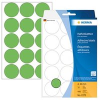 HERMA Klebepunkte 2275 grün Ø 32,0 mm, 480 St. HERMA Klebepunkte 2275 grün Ø 32,0 mm, 480 St. von Herma