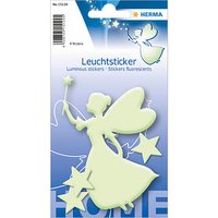 HERMA Leuchtaufkleber Sternenfee, leuchtgrün, 1 Fee 3 Sterne Etiketten HERMA Leuchtaufkleber Sternenfee, leuchtgrün, 1 Fee 3 Sterne Etiketten von Herma