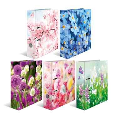 HERMA Motivordner Flowers - A4 70 mm sortiert. von Herma