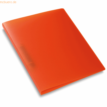 HERMA Ringbuch A4 2 Ringe 25mm transluzent orange von Herma