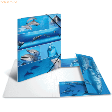 3 x HERMA Sammelmappe A3 Pappe Delfine 3 x HERMA Sammelmappe A3 Pappe Delfine von Herma