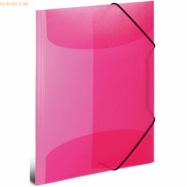 HERMA Sammelmappe A4 PP transluzent pink von Herma