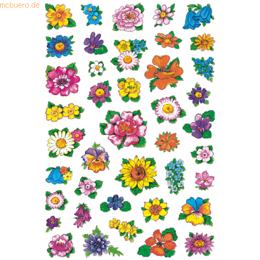 10 x HERMA Schmucketikett Decor Kleine Blumenköpfe VE=3 Blatt 10 x HERMA Schmucketikett Decor Kleine Blumenköpfe VE=3 Blatt von Herma