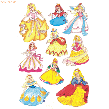 10 x HERMA Schmucketikett Decor Prinzessinnen bunt VE=27 Etiketten 10 x HERMA Schmucketikett Decor Prinzessinnen bunt VE=27 Etiketten von Herma