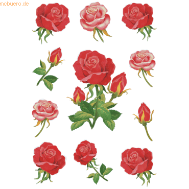 10 x HERMA Schmucketikett Decor Rosen VE=3 Blatt 10 x HERMA Schmucketikett Decor Rosen VE=3 Blatt von Herma