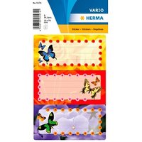 HERMA Schuletiketten Schmetterlinge, 6 Etiketten von Herma