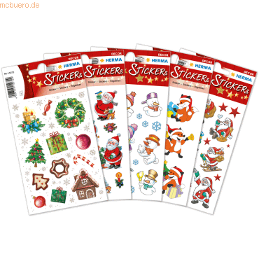 HERMA Sticker-Set Weihnachtssticker von Herma