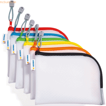 HERMA Universaltasche A6 19x14cm sortiert VE=10 Stück von Herma