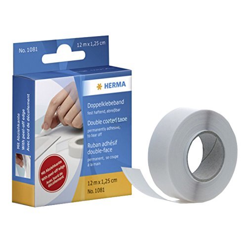 Herma Doppelklebeband fest haftend, 12 m lang VE=10 Herma Doppelklebeband fest haftend, 12 m lang VE=10 von HERMA