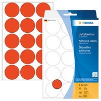 HERMA Klebepunkte 2272 rot Ø 32,0 mm von Herma