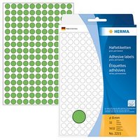 HERMA Klebepunkte 2215 grün Ø 8,0 mm, 5.632 St. HERMA Klebepunkte 2215 grün Ø 8,0 mm, 5.632 St. von Herma