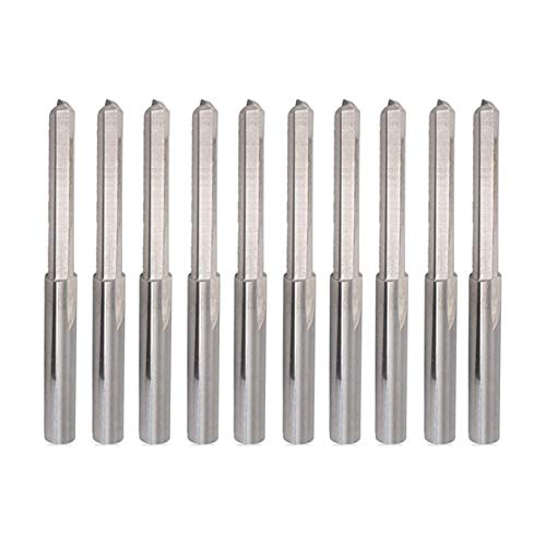 Hermosiey 10 STÜCKE 3,175 Mm Schaftdurchmesser Zweischneidiger FräSstahlfräSer 2 Nuten CNC-Schneiden Wolframstahl Gerader Schlitzbohrer, RillenläNge 22 Mm Hermosiey 10 STÜCKE 3,175 Mm Schaftdurchmesser Zweischneidiger FräSstahlfräSer 2 Nuten CNC-Schneiden Wolframstahl Gerader Schlitzbohrer, RillenläNge 22 Mm von Hermosiey