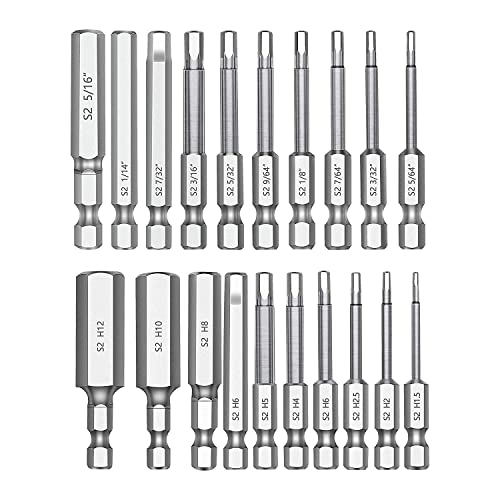 Hermosiey 20-Teiliges Sechskantkopf Sechskant SchlüSsel Bohrer Bit Set, 2,3, 1/4 Durchmesser, Schnell Spannung Schaft, Magnetisches Schraubendreher Bit Set Hermosiey 20-Teiliges Sechskantkopf Sechskant SchlüSsel Bohrer Bit Set, 2,3, 1/4 Durchmesser, Schnell Spannung Schaft, Magnetisches Schraubendreher Bit Set von Hermosiey