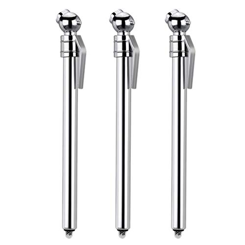 Hermosiey 3 StüCke Metall Bleistift Reifen Druck PrüFer 5-50 PSI Universal für Auto Motorrad Fahrrad von Hermosiey
