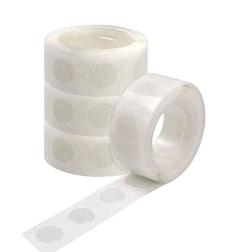Hermosiey 4 Rollen Klebepunkt Ballonkleber Abnehmbare Klebepunkte Doppelseitige Punkte Klebeband für Ballons für Dekoration von Hermosiey