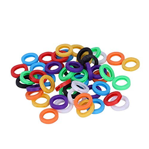 Hermosiey 50 PCS Kleine Groesse Schlüsselkappe identifizieren Etikett von Hermosiey