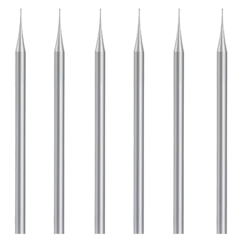 Hermosiey 6-Teiliges Kugelfräser-Set, Kugelfräser mit 3/32-Schaft, Schmuckschnitzbits (0,8 Mm), Langlebig von Hermosiey