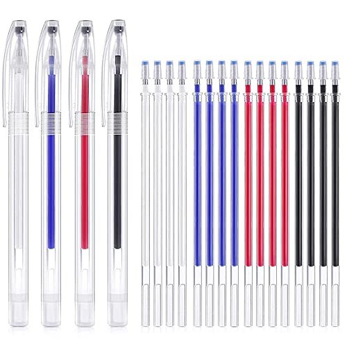 Hermosiey HitzelöSchbare Stifte Hoch Temperatur Stoff Markierung Stifte mit 20 LöSchbaren NachfüLlung Minen für Leder, Stoff Hermosiey HitzelöSchbare Stifte Hoch Temperatur Stoff Markierung Stifte mit 20 LöSchbaren NachfüLlung Minen für Leder, Stoff von Hermosiey