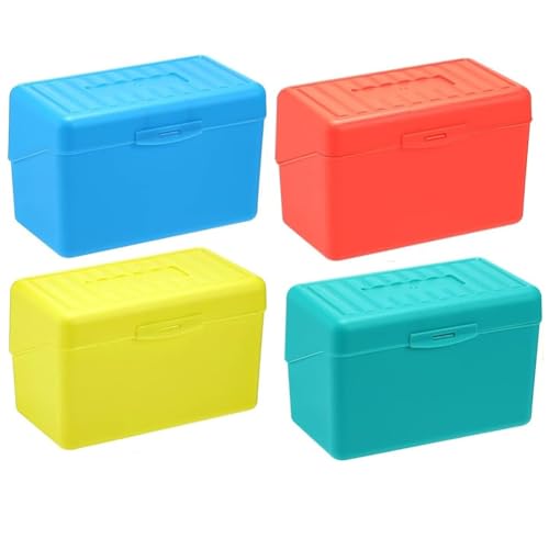 Hermosiey Karteikartenhalter-Box, 7,6 X 12,7 Cm, Organizer-Etui für Flash-Notizkarten, 7,6 X 12,7 cm Karteikarten-Aufbewahrungsbox, 4 Farben-Packung Hermosiey Karteikartenhalter-Box, 7,6 X 12,7 Cm, Organizer-Etui für Flash-Notizkarten, 7,6 X 12,7 cm Karteikarten-Aufbewahrungsbox, 4 Farben-Packung von Hermosiey