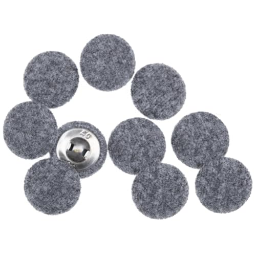 Hermosiey Stoffbezogene Knöpfe mit Metallknöpfen für Anzüge, Kleider, Pullover, Stoffknöpfe, 25 Mm, 10 Stück von Hermosiey