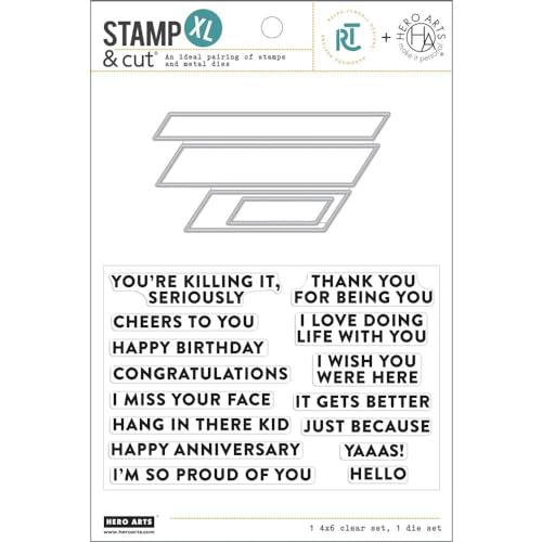 Hero Arts DC309 HA+RT Essential Messages Stamp & Cut XL Hero Arts DC309 HA+RT Essential Messages Stamp & Cut XL von Hero Arts