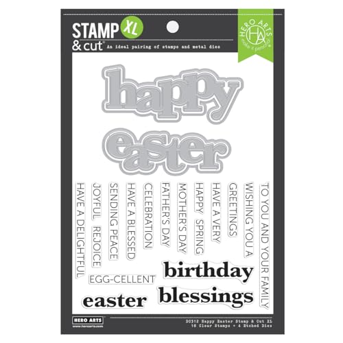 Hero Arts - Happy Easter Stempel & Cut XL Hero Arts - Happy Easter Stempel & Cut XL von Hero Arts