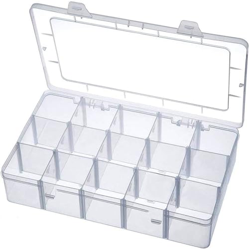 Aufbewahrungsbox 15 Gitter Sortierbox mit Fächern Scrapbook Plastikbox Holzkiste Aufbewahrung Kunststoff Verstellbar Schmuck für Spulen Perlen Spulen Beauty Zubehör Aufbewahrungsbox 15 Gitter Sortierbox mit Fächern Scrapbook Plastikbox Holzkiste Aufbewahrung Kunststoff Verstellbar Schmuck für Spulen Perlen Spulen Beauty Zubehör von Herreicher