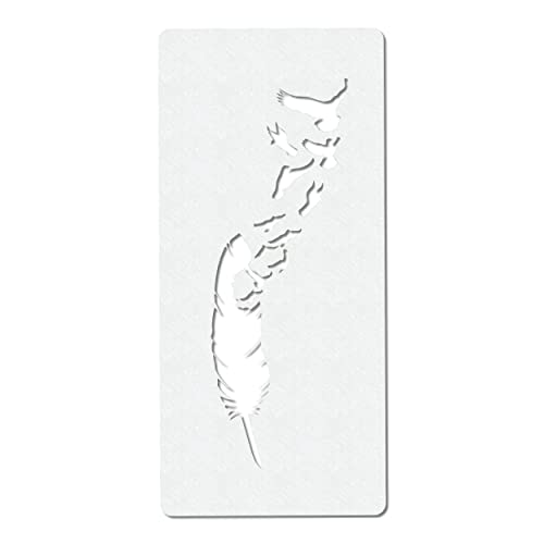 Herterich Products Airbrush Schablone Feder und Vögel | Graffiti & Tattoo Stencil | Wiederverwendbar & Lösungsmittelresistent | Mylar 0,1-0,2 cm | Für Sprays, Acryl & Airbrush Herterich Products Airbrush Schablone Feder und Vögel | Graffiti & Tattoo Stencil | Wiederverwendbar & Lösungsmittelresistent | Mylar 0,1-0,2 cm | Für Sprays, Acryl & Airbrush von SK-Brush