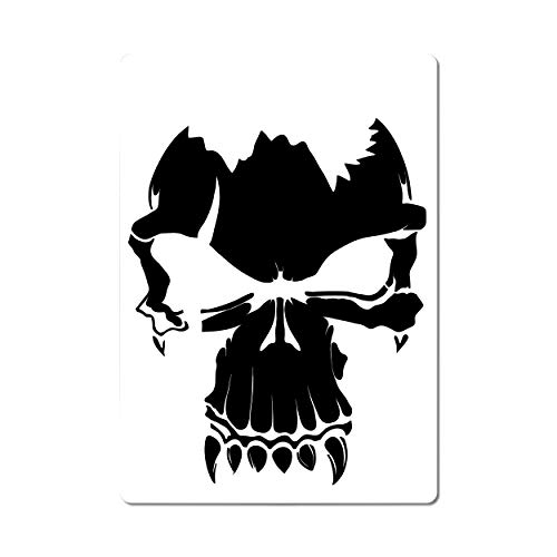 Herterich Products | Airbrush Schablone | Skull Totenkopf Stencil | Hochwertige Mylarfolie | Lösemittelbeständig | Tattoo und Graffiti Vorlage von Herterich Products