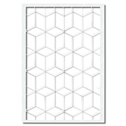 Herterich Products Airbrush Schablone Hexagon Geometrie Effekt | Tattoo & Graffiti Stencil Vorlage | Wiederverwendbar & Lösungsmittelresistent | Mylar 0,1-0,2 cm | Für Airbrush & Sprays von Herterich Products