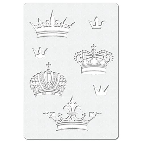 Herterich Products | Airbrush Schablone | Kronen Crown Stencil | Hochwertige Mylarfolie | Lösemittelbeständig | Tattoo und Graffiti Vorlage von Herterich Products