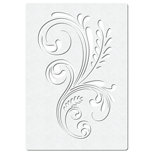 Herterich Products Airbrush Schablone für Blumenranke | Tattoo und Graffiti Stencil Vorlage | Präzises Florales Design | Wiederverwendbar und Lösemittelresistent Herterich Products Airbrush Schablone für Blumenranke | Tattoo und Graffiti Stencil Vorlage | Präzises Florales Design | Wiederverwendbar und Lösemittelresistent von Herterich Products