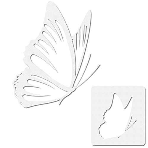 Herterich Products Airbrush Schablone für Schmetterling | Tattoo und Graffiti Stencil Vorlage | Präzises Design | Wiederverwendbar und Lösemittelresistent von Herterich Products