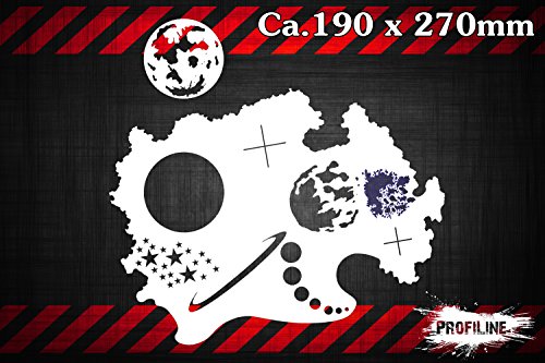Herterich Products Airbrush Schablone für Weltall, Planeten, Mond, Sterne | Kleine Moon Stars Stencil | Lasergeschnittene Präzision | Wiederverwendbar und Lösemittelresistent | 15x10cm von Herterich Products