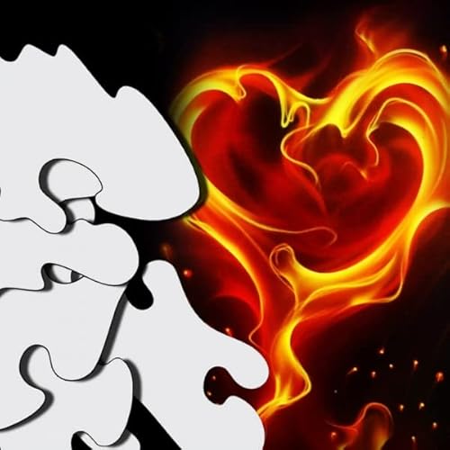 Herterich Products Airbrush Schablonen Set | für Feuer & Flammen | Tattoo und Graffiti Stencil Vorlage | Lasergeschnittene Präzision | Wiederverwendbar und Lösemittelresistent von Herterich Products