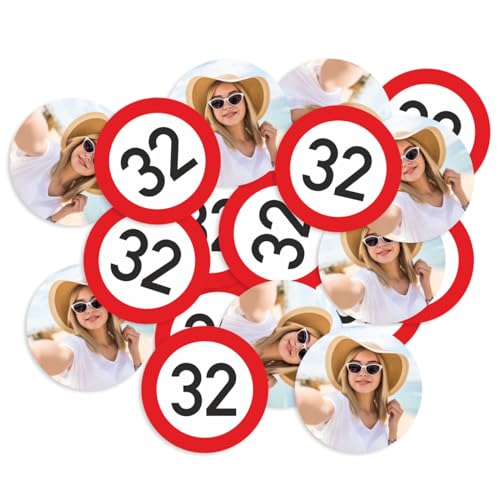 Herz & Heim® Personalisiertes Konfetti Streudeko zum Geburtstag mit Namen - 440 Stück (Foto & Wunschalter) von Herz & Heim