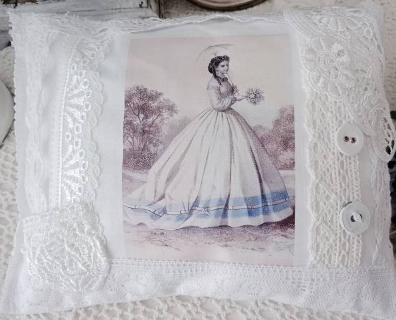 Lavendelkissen Shabby Chic Vintage Nostalgie Geschenke Idee von Herzmensch01
