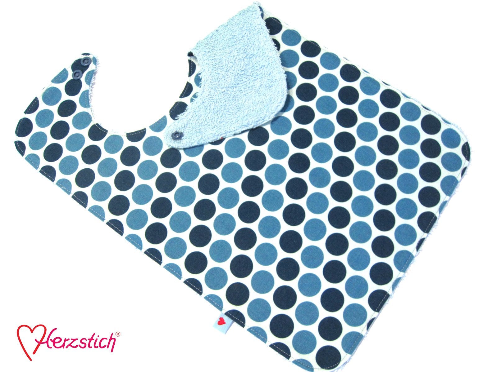 Lätzchen "Blue Dots" Lätzchen "Blue Dots" von Herzstich