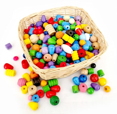 Hess Holzspielzeug 14344 - Bastelmischung, kleine Teile, Holzperlen-Mix zum Basteln und Gestalten Hess Holzspielzeug 14344 - Bastelmischung, kleine Teile, Holzperlen-Mix zum Basteln und Gestalten von Hess