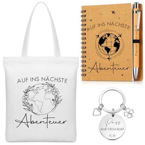 Hestya 4 Stück Abschiedsgeschenk Kollege Mitarbeiter Dankeschön Geschenk für Kollegin Lehrer Abschied Geschenke Umhängetasche aus Segeltuch A6 Notizbuch mit Stift Schlüsselanhänger Spirale Notizblock Hestya 4 Stück Abschiedsgeschenk Kollege Mitarbeiter Dankeschön Geschenk für Kollegin Lehrer Abschied Geschenke Umhängetasche aus Segeltuch A6 Notizbuch mit Stift Schlüsselanhänger Spirale Notizblock von Hestya