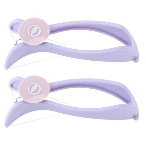 HETHLIF Werkzeug Zur Haarentfernung mit Gesichtsbehälter mit Baumwollfäden, Manuellem Handheld -Epilator für Empfindliche Haut, für Kinn, Oberlippe, Arme und Beine, Wiederverwendbares und Tragbares von Hethlif